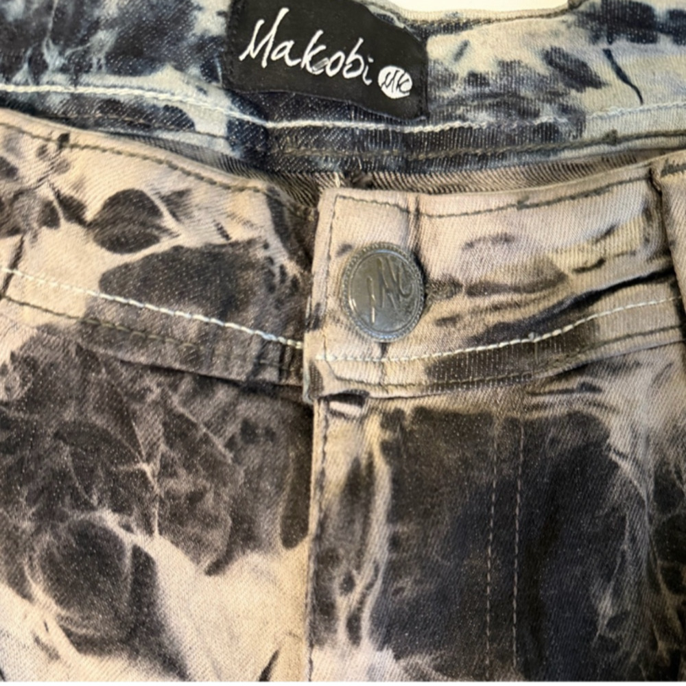 Vintage Makobi Men’s Tie Dye denim straight jeans